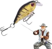 Fishing Lures, Artificial Hard Swimbait, Realistic Wobblers Floating Lure for Bass, Trout, Catfish, Action Bait for Fly, Offshore, Pond Fishing, 1.77 Inches