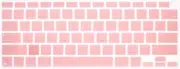 HRH Ultra Thin Korean Language Silicone Keyboard Cover Skin for MacBook Air 13.3" 13 inch 2020 with M1 Processor (Model A2337) Touch ID Accessories Protector-Rose Gold