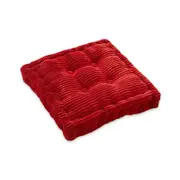 40 x 40cm Soft Washable Corduroy Tatami Floor Seat Cushion Square Plaid Thicken Square Winter Warm Chair Pad Cushion Stereo Plush Dining Chair Cushion Soft Car Seat Cushion Home Floor Decor