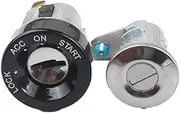Full Set Door Lock Cylinder Compatible for 2010-2014 Chevrolet Sail with 2Pcs Key Trunk Lock Ignition Lock Left Door Lock