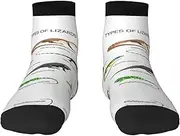[JBYJBX] Different Types Of Lizard Print Adult Socks Womens Mens Workout Thermal Cozy All-Season Gift Holiday Articles Use