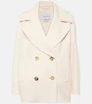 [Max Mara] Max Mara Edgard wool and cashmere blazer UK 12 white