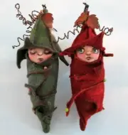 *NEW* Cloth Folk Art Doll (Paper) Pattern "Pod Babies" By Susan Barmore