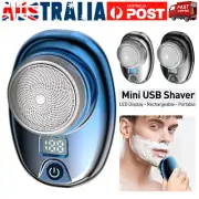 Cordless Electric Shaver Mini Shaver Electric Razor Travel Portable USB 6 Blades