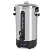 100 Cup Electric Coffee Machine Urn Fast Brewer Warmer Cool Touch with 2-Spigots