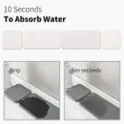 Sink Coasters Sponge Holder Stone Tray Set for Sink Bathroom Counter Water