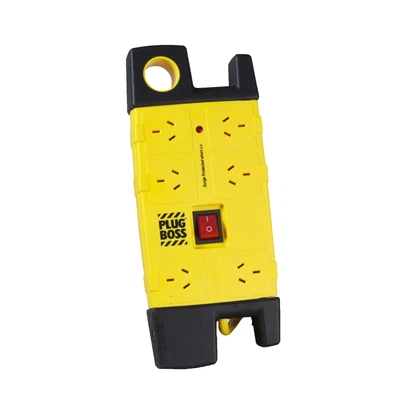 hpm 6 outlet plusboss surge protected powerboard