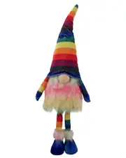Northlight Rainbow Striped Springtime Gnome
