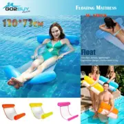 Inflatable Floating Pool Mat Mattress Lounge Mesh Bed Water Swimming Chair Beach