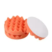 5" Buffing Sponge Pads, Drill Polishing Buffer Pad Disc, Hook and Loop Back 3pcs