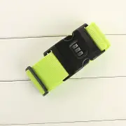 Secure Luggage Strap with Combination Lock Green - Travel Accessories Australia