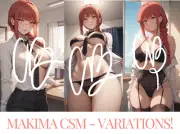 Makima Chainsaw Man CSM - Waifu Art Print - Anime GLOSSY PHOTO PRINT - [4x6]