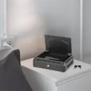 Gun Pistol Safe With Fingerprint Access Biometric Lock New