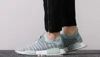 在飛比找Yahoo!奇摩拍賣優惠-ADIDAS NMD R1 STLT 低幫 經典 針織 薄荷