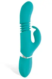 Adam and Eve Thrusting 9" Silicone Rabbit Vibrator