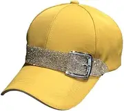 [HieoAnir] Baseball Cap Sun Hats Casual Sport Cap with Bling Rhinestone Decor