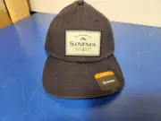 Simms Fishing Products Snapback Hat Cap Navy Blue
