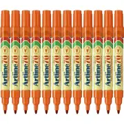 Artline 70 Permanent Marker 1.5mm Bullet Orange Box 12