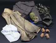 1/6 Man of Straw Scarecrow Head Sculpt & Clothes Set fit 12''Figure Male Body