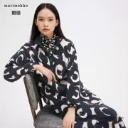 Marimekko size M (12-14) Fleece Full-Zip Long Sleeve Jacket (black)
