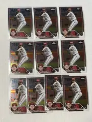 2023 Topps Chrome Zac Gallen Lot x10 Arizona Diamondbacks