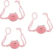OHPHCALL Windproof Nose Mask Soft Wool Nose Warmer Crochet Cozy Nose Warmer Nose Scarf Heated Nose Warmer Nose Cover Nose Warmer Women Nose Warmers for Women Nose Warmers for Men Yarn Pink