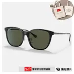 【RAYBAN 雷朋】方形金屬鏡腳偏光太陽眼鏡(RB4333D-601/9A 55MM 偏光鏡片)