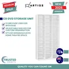 CD DVD Storage Shelf Bluray Media Book Cabinet Rack Unit Bookshelf Cupboard