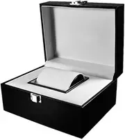 Watch Storage Box Hand Skin Box Pu Imitation Watch Jewelry Packaging Box (D 19 * 15 * 10cm) FANDIAO