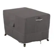 Classic Accessories Fire Pit Table Cover 40" Rectangular Weather Resistant Gray