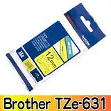 在飛比找遠傳friDay購物精選優惠-Brother TZe-631 護貝標籤帶 12mm 黃底黑