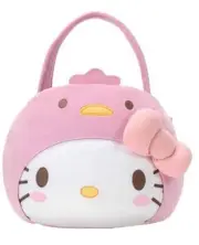 Sanrio Hello Kitty and Friends Spring Plush Pail Hello Kitty Candy Holder