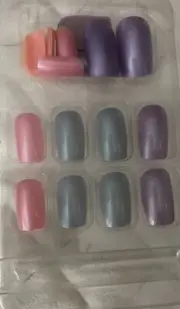Pastel Purple & Pink Press-On Nail Kit | 24-Piece Press-On Nails | New