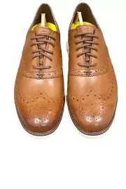 Men’s Cole Haan ZeroGrand Wingtip Oxford Brown Style C14493 NWB