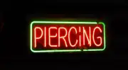Piercing Body Acrylic 32" Neon Sign Light Lamp Workshop Business Decor Hanging
