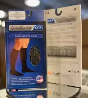 QCS Men's Medical Legware Dress Socks -Firm Compression 20-30 mmHg -SIZES/COLORS