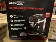 Geek Chef Espresso coffee maker new in box 20 bar pressure system