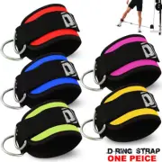 Ankle D straps Weight Lifting Gym Cable Attachment Cuff Pulley Neoprene 1 X One