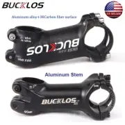 BUCKLOS 31.8mm Handlebar Stem Aluminum/Carbon 7 Degree MTB BMX 60-100mm Stems
