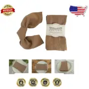 18" x 18" French Flax Napkins - Set of 4 Stonewashed Caramel Elegance