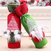 Christmas Gnome Wine Bottle Cover Handmade Tomte Swedish Gnomes Santa Bag
