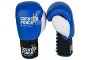 Counterpunch Premium Leather Pro Lace-Up Gloves - Blue (10oz)