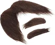 SAFIGLE 1 Set Self-Adhesive Beard and Eyebrows Goggles Fake Beard for Babies Old Man Eyebrows and Mustache Kit Fake Mustache Beards Grooming Fake Facial Hair Bald Man Brush Men Black Cloth