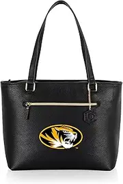 PICNIC TIME NCAA Mizzou Tigers Uptown Cooler Tote Bag, Insulated Lunch Bag, Stylish Beach Bag Soft Cooler, (Black)