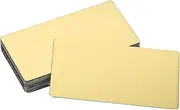 sourcing map 12 Pcs Blank Name Plates, 3.1 x 1.7 Engraved Metal Name Plate Laser Strong Adhesive Nameplate Anodized Aluminium Custom Blank Plates for Signs DIY Crafts, Gold