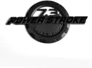 7.3 L Power Stroke Super Duty Side Fender Emblems 3D Badge for F250 F350 Black