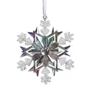 Iridescent White Snowflake 15cm