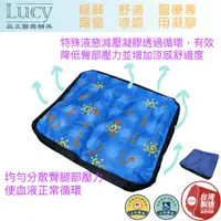 在飛比找蝦皮購物優惠-LUCY台灣製造 液態凝膠減壓涼感坐墊 汽車辦公散熱墊 美臀