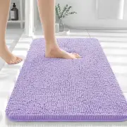 Bathroom Rugs 36x24, Extra Soft Absorbent Chenille Bath 36" x 24" Lavender