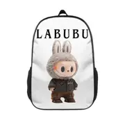 LABUBU Lightweight Casual Backpack Cute Cartoon School Bag for Kids & Teens Black E 17inch